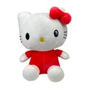 Hello Kitty plyšový maskot červená mašľa na šaty 45x30x20