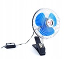 VENTILÁTOR AUTO VENTILÁTOR OTOČNÝ KLIP 12V