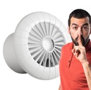 KÚPEĽŇOVÝ STROPNÝ VENTILÁTOR 100 KLAPOVÝ VENTIL