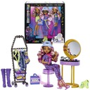 Monster High Studio Fashion Set 20 doplnkov + bábika Clawdeen Wolf HKY70