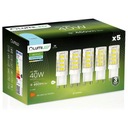 5x LED KAPSULOVÁ Žiarovka MINI G9 5W = 40W 6500K STUDENÁ FARBA 230V LUMILED