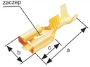 VNÚTORNÝ KONEKTOR 6,3 J-2,5 100 kusov s AC závesom TYP-J, prierez 1-2,5 mm2