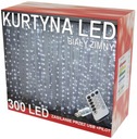 Lampy so svetelnými závesmi 300LED 3x3m s diaľkovým ovládaním + zástrčka + háčiky