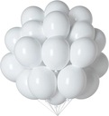 White Balloons Communion Wedding Wedding veľké 100 ks