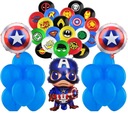 SET FÓLIOVÝ BALÓN CAPTAIN AMERICA NARODENINY 80cm