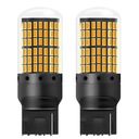 2 oranžové LED žiarovky WY21W T20 smerovka