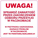 Štítky Kontrola obsahu v balíkovej schránke 250 ks.