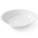 OPTIMA podšálka na kávu a čaj, biely porcelán, priem. Sada 115 mm