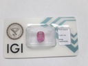 PRÍRODNÝ RUŽOVÝ zafír 3,94 ct IGI CERTIFIKÁT