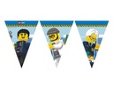 Lego City Flag Banner Narodeninová dekorácia