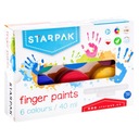 Prstové farby 6 farieb 40ml STARPAK