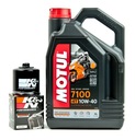 Motorový olej MOTUL 7100 10W40 4L + KN olejový filter