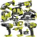 RYOBI COMBO SADA 8 NÁRADÍ 18V KĽÚČ 2x5Ah +2Ah