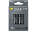 GP Recyko+ PRO R03/AAA 800mAh séria B4 1,2V Ni-MH