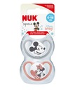 NUK 176286 Cumlík 6-18 ukľudňujúci silikón SPACE MICKEY MOUSE 2 ks