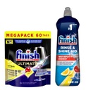 FINISH ULTIMATE LEMON SET XXL KAPSULY 60 ks + GINNER 800 ml + SOĽ 4 kg