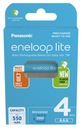 PANASONIC ENELOOP LITE R03/AAA 550MAH - BAL. 4