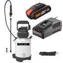 Postrekovač Worx WG829E.9 5l + Nabíjačka batérií