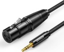 Ugreen Jack 3,5 mm XLR kábel 1 m čierny (20763)