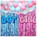 SÚPRAVA BALÓNOV PRE DETSKÉ BALÓNY CHLAPEC DIEVČA GENDER REVEAL WOW BALÓN GIRLAND