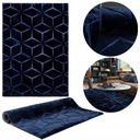 MODERNÝ koberec Glamour PLUSH jemný jemný Alaska 60x100 NAVY BLUE