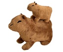 SADA PLYŠOV MASKOTA CAPYBARA PRE DETI 18CM+30CM