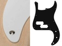 BOSTON P. Bass Pickguard, 1 vrstva (WH)