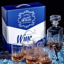 Dekantér whisky set + 6 prémiových pohárov