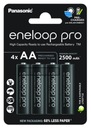 4xPanasonic Eneloop PRO R6 AA 2500mAh batérie