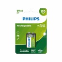 PHILIPS 9VB1A17/10 BATÉRIA 8,4V 6F22 170MAH 9V