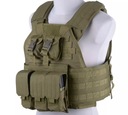 Plate Carrier taktická vesta - olivovo zelená