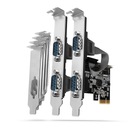 PCEA-S4N PCIe radič 4x RS232 sériový port 25