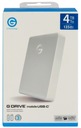 G-TECHNOLOGY G-DRIVE MOBILE USB-C 4TB 2,5'' STRIEBORNÝ