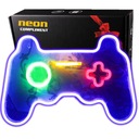 Veľký neónový gamepad LED nástenná dekorácia 41*28cm