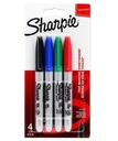 Permanentný popisovač Sharpie Jemný mix 4 farieb