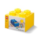 Zásuvka LEGO Brick 4 (žltá) - 25 x 25 x 18 cm