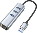 HUB SIEŤOVEJ KARTY USB 3.0 GIGABIT LAN 1000 Mb RJ45