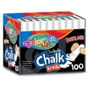 BIELA ​​CHALK VEĽKÉ BALENIE 100 KUSOV COLORINO