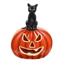Stolová dekoračná stolová lampa tekvica Black Cat