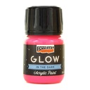 PENTART GLOW ŽIARENÁ TMAVÁ FARBA 30ml RUŽOVÁ