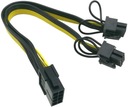 PCI-E 8PIN na 2x 8PIN Riser napájací adaptér