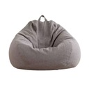 Pouf Sedací vak 80x90x50 Tmavosivá 185L