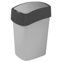 Triediaci kôš Curver FLIP BIN, 50 litrov, šedý plast