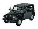 WELLY 2007 JEEP WRANGLER RUBICON BLACK 1:34 NOVÝ KOVOVÝ MODEL 39885