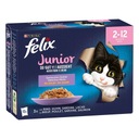 Felix Junior mokré krmivo pre mačky vo vrecúškach 12x85g.