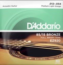 D'ADDARIO 85/15 Bronze Wound EZ920 struny (12-54)