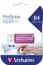 VERBATIM USB 2.0 PENDRIVE, 64 GB, ZNOVU NABÍJANÝ, RUŽOVÝ