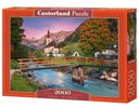 Puzzle 2000 dielikov Západ slnka v Ramsau