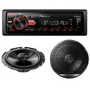 Bluetooth rádio PIONEER MVH-29BT + 16,5 cm reproduktory