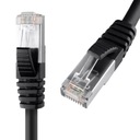 RJ45 CAT8 S/FTP kábel AWG26 CU LSZH čierny 1m